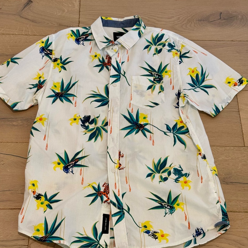 Vans Floral Print Short Sleeve Shirt